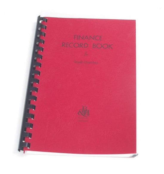 Cover for Finance Record Book for Small Churches (Spiral Book) [Spiral edition] (2006)