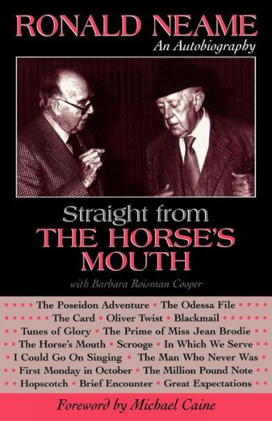 Cover for Ronald Neame · Straight from the Horse's Mouth: Ronald Neame, an Autobiography - The Scarecrow Filmmakers Series (Paperback Book) (2003)