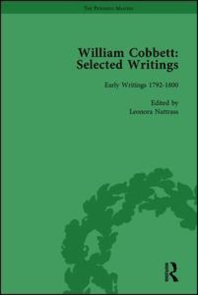 Cover for Leonora Nattrass · William Cobbett: Selected Writings Vol 1 (Hardcover Book) (1998)