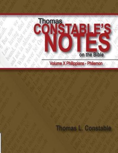 Cover for Dr. Thomas L. Constable · Thomas Constable's Notes on the Bible (Pocketbok) (2017)