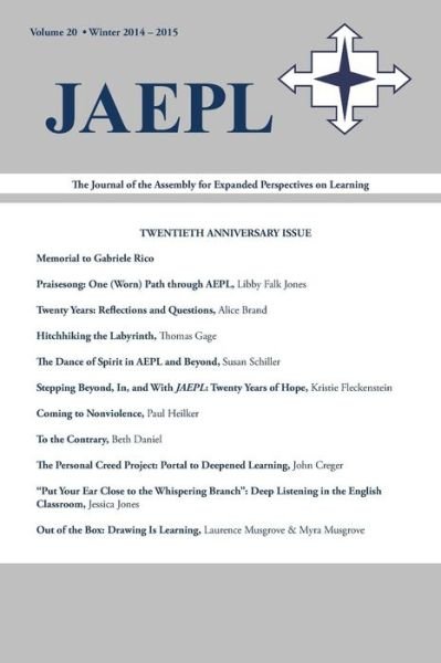 Cover for Joona Smitherman Trapp · Jaepl: the Journal of the Assembly for Expanded Perspectives on Learning Volume 20 (Winter 2014-2015) (Paperback Bog) (2015)
