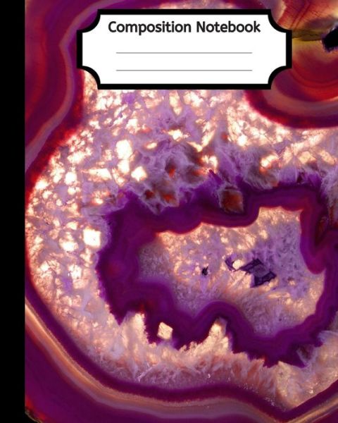 Deep Purple Geode Rock Composition Notebook - Sublimelemons Notebooks - Books - INDEPENDENTLY PUBLISHED - 9781688624993 - August 26, 2019