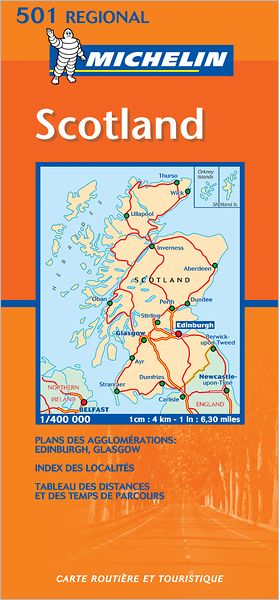 Cover for Michelin Travel &amp; Lifestyle · Scotland (Maps / Regional (Michelin)) (Map) [10th edition] (2018)