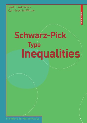 Cover for Farit G. Avkhadiev · Schwarz-Pick Type Inequalities - Frontiers in Mathematics (Paperback Book) [2009 edition] (2009)