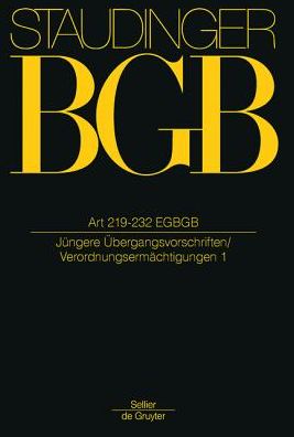 Cover for Staudinger · BGB:Art 219-232 EGBGB (Book) (2015)