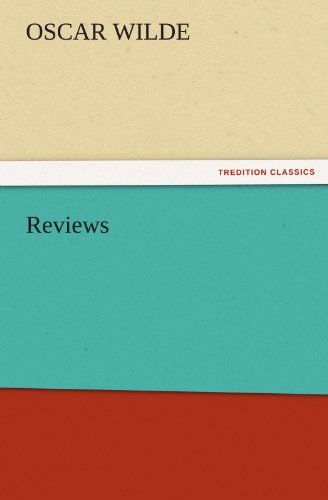 Cover for Oscar Wilde · Reviews (Tredition Classics) (Taschenbuch) (2011)