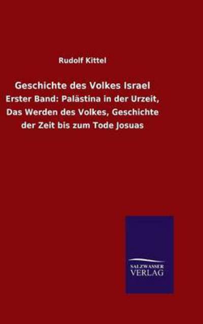 Cover for Rudolf Kittel · Geschichte des Volkes Israel (Hardcover Book) (2016)