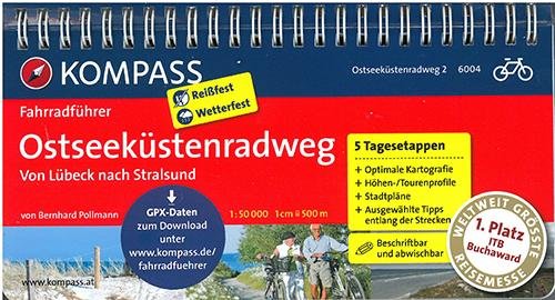 Cover for Mair-Dumont / Kompass · Kompass Fahrradführer 6004: Ostseeküstenradweg 2 : Von Lübeck nach Stralsund (Book) (2012)