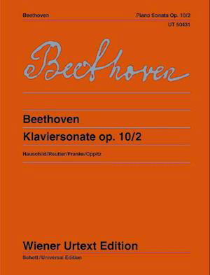 Klaviersonate F-Dur op. 10 No. 2: Nach Den Quellen Hrsg. Von Peter Hauschild Und Jochen Reutter - Ut50431 - Bøger - Wiener Urtext Edition, Musikverlag Gesmb - 9783850557993 - 10. maj 2022