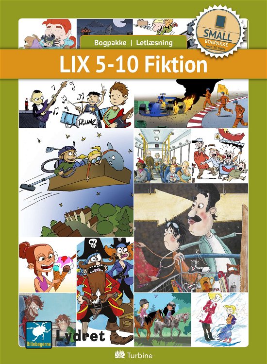 Cover for Bogpakke, letlæsning, fiktion · Bogpakke: LIX 5-10 Fiktion (SMALL 10 bøger) (Bogpakke) [1. udgave] (2019)