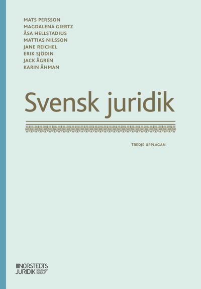 Cover for Mats Persson · Svensk juridik (Book) (2023)