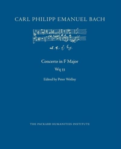 Cover for Carl Philipp Emanuel Bach · Concerto in F Major, Wq 33 (Pocketbok) (2021)