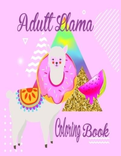 Cover for Nr Grate Press · Adult Llama Coloring Book (Paperback Bog) (2020)