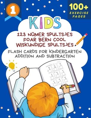 Cover for Kinder Learning Center · 123 Numer Spultsjes Foar Bern Cool Wiskundige Spultsjes Flash Cards for Kindergarten Addition and Subtraction (Paperback Book) (2020)