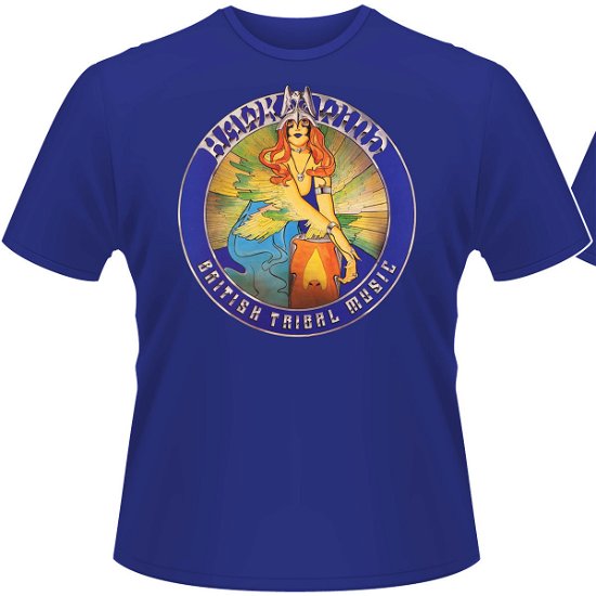 Cover for Hawkwind · British Tribal Music (Blue) (T-shirt) [size S] [Blue edition] (2009)