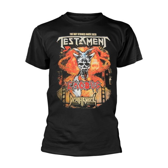 Cover for Testament · The Bay Strikes Back Europe 2020 Tour (T-shirt) [size S] [Black edition] (2020)