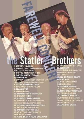 Cover for Statler Brothers · Farewell Concert (DVD) (2003)