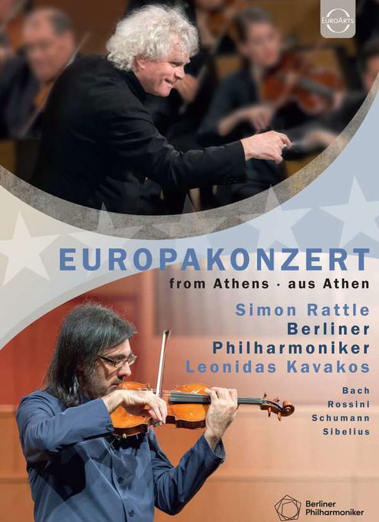 Cover for Rattle Simon / Kavakos Leonidas / Berliner Philharmoniker · Europakonzert 2015 From Athens (DVD) (2021)