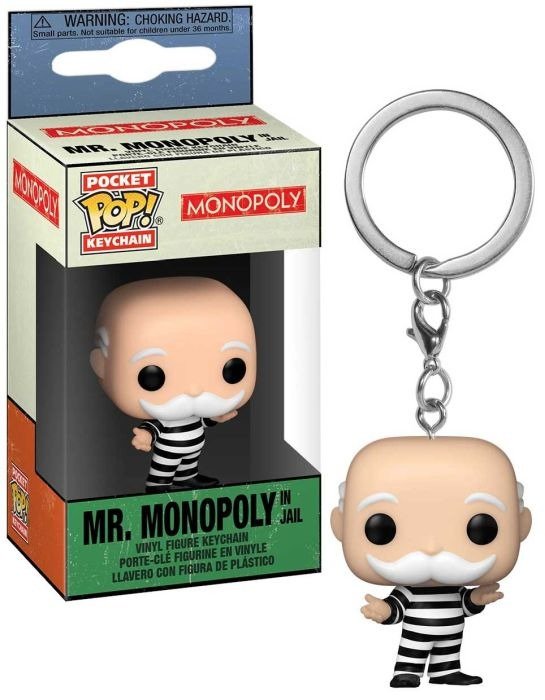 Monopoly: Funko Pop! Keychain · Mr. Monopoly In Jail (Portachiavi