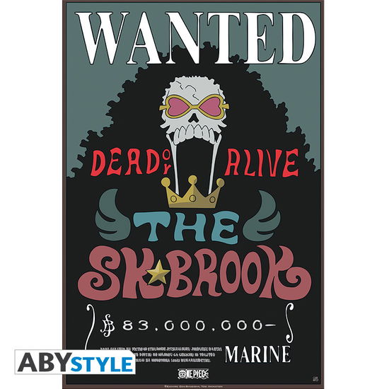 Cover for Kleines Poster · ONE PIECE - Poster Wanted Brook New (52x35) (MERCH) (2019)