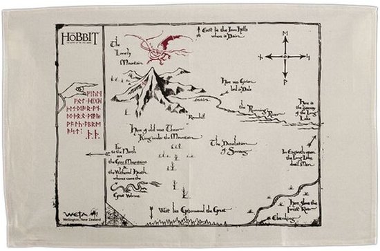 Cover for Other · Hobbit: Tea Towel - Thorins Map (N/A) (2020)