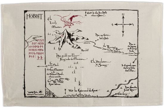 Hobbit: Tea Towel - Thorins Map - Other - Other -  - 9420024715994 - January 21, 2020