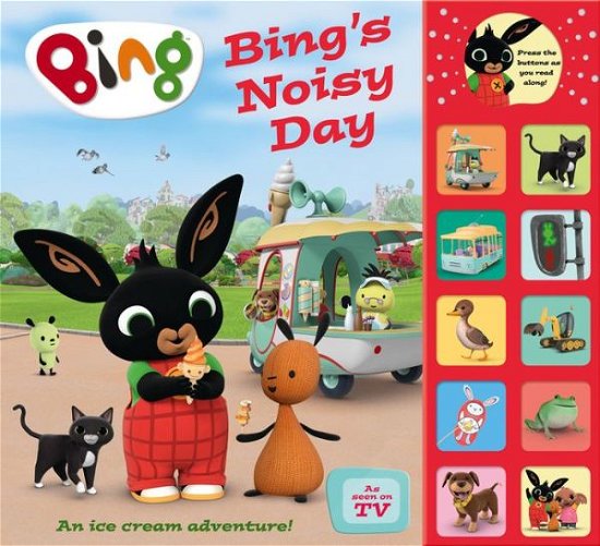 Cover for Bing's Noisy Day: Interactive Sound Book - Bing (Hardcover Book) [Amazon Kindle edition] (2017)