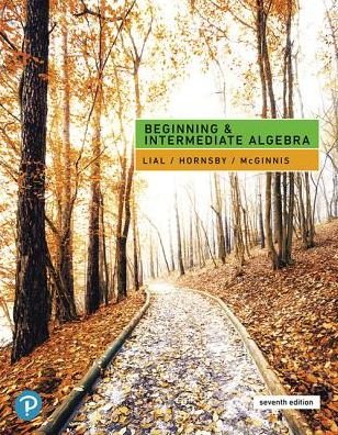 Cover for Margaret Lial · Beginning &amp; Intermediate Algebra (Gebundenes Buch) (2019)