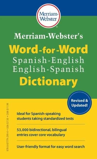 Cover for Merriam-Webster · Merriam-Webster's Word-for-Word Spanish-English Dictionary (Paperback Book) (2021)