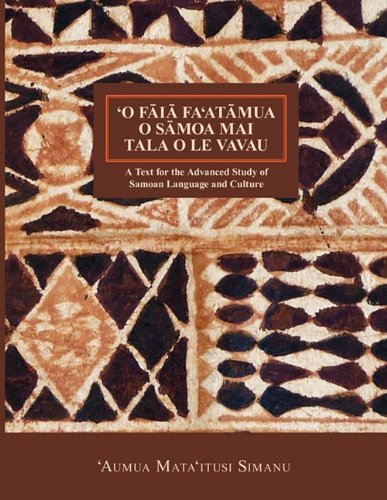 Cover for Aumua Mataitusi Sima Papalii · 'o Faia Fa'atumua O Samoa Mai Tala O Le Vavau (Nflrc Monographs) (Pocketbok) (2011)