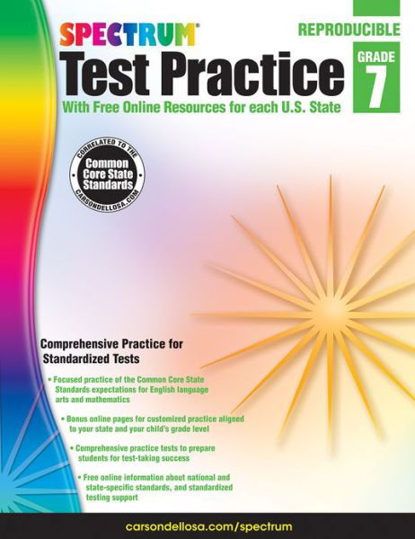 Cover for Spectrum · Spectrum Test Practice Grade 7 (Paperback Book) (2013)