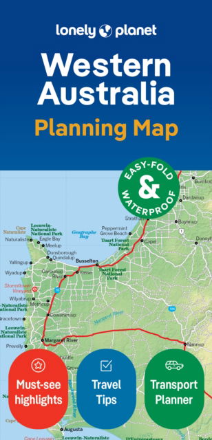 Cover for Lonely Planet · Lonely Planet Western Australia Planning Map - Map (Landkart) (2024)