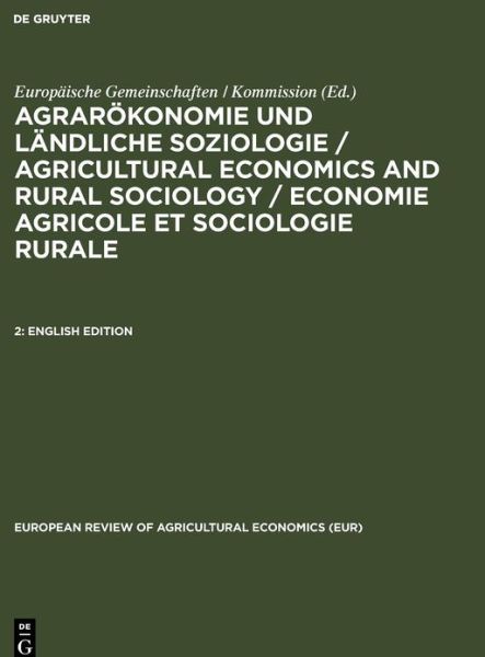 Cover for Europ Ische Gemeinschaften / Kommission · English Edition (Hardcover Book) (1979)