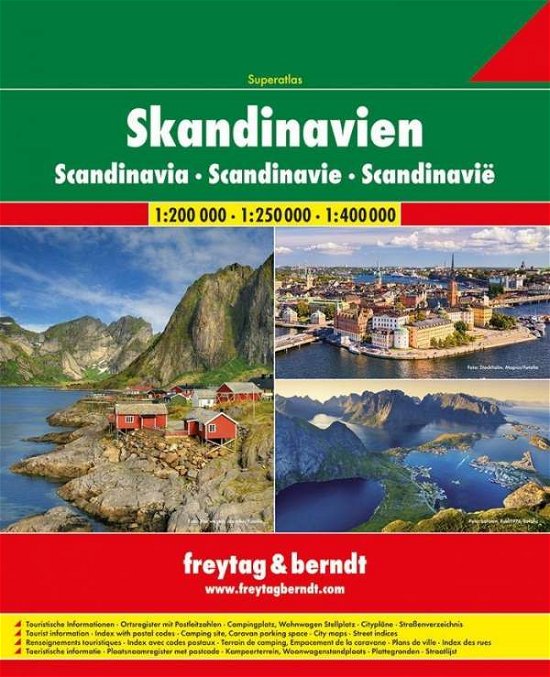 Cover for Freytag &amp; Berndt · Scandinavia Superatlas sp. (Spiral Book) (2019)