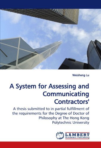 Cover for Weisheng Lu · A System for Assessing and Communicating Contractors' Competitiveness (Paperback Bog) (2009)