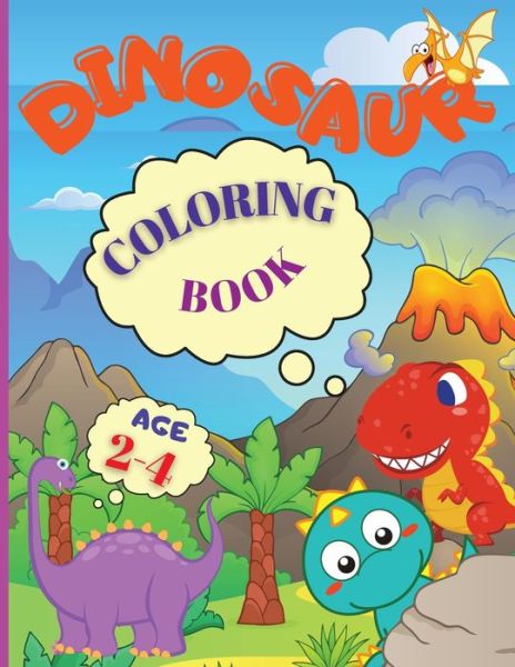 Cover for Raquuca J Rotaru · Dinosaur Coloring Book (Paperback Book) (2021)