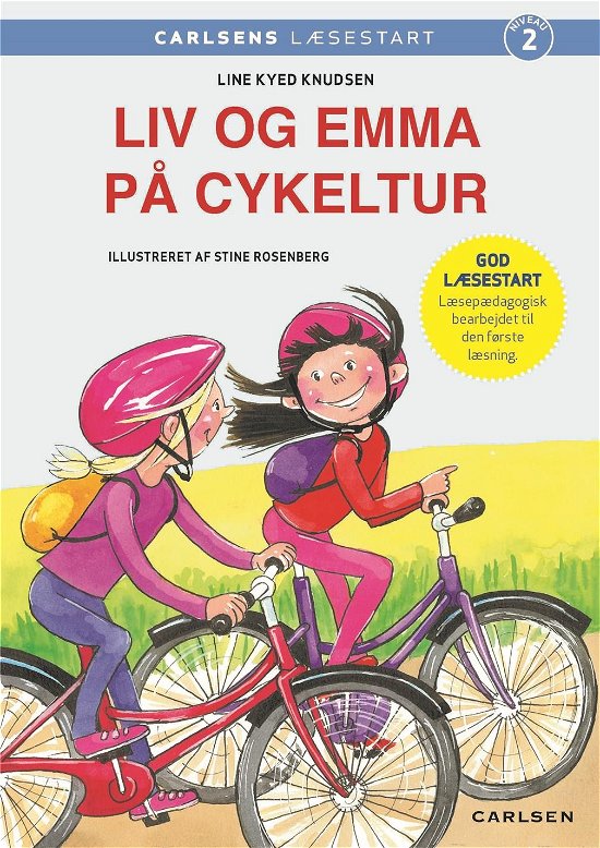 Cover for Line Kyed Knudsen · Carlsens Læsestart: Carlsens Læsestart - Liv og Emma på cykeltur (Indbundet Bog) [1. udgave] (2016)