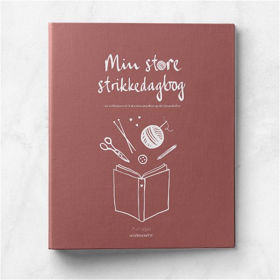 Cover for Julie Dam Andersen og Maiken Andreasen · Min store strikkedagbog (Stationery) [1.º edición] (2022)