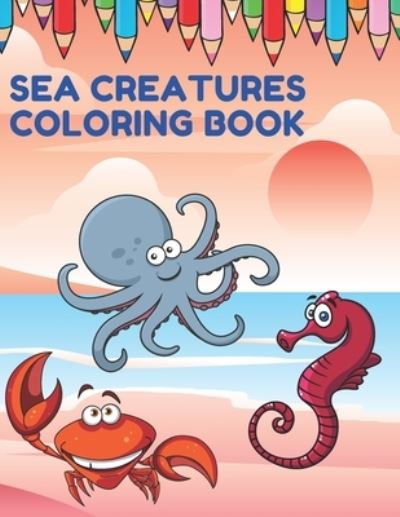 Cover for Lazy Caveman · Sea Creatures Coloring Book (Paperback Book) (2020)