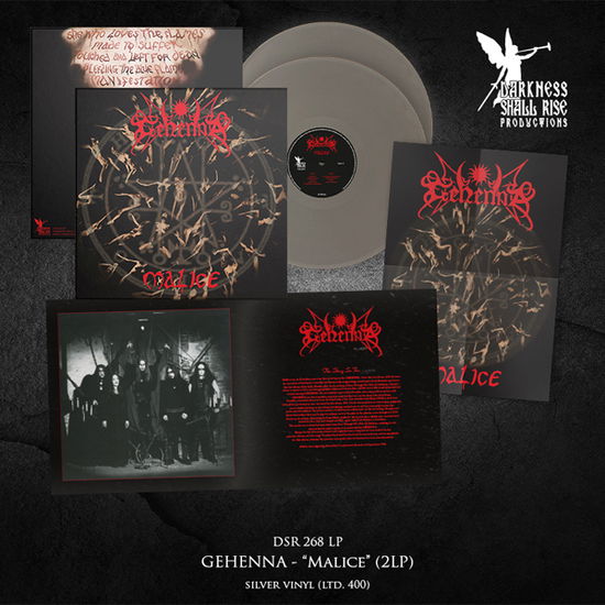 Cover for Gehenna · Malice (Our Third Spell) (Silver Vinyl 2lp W/ Etched D-side) (LP) (2024)