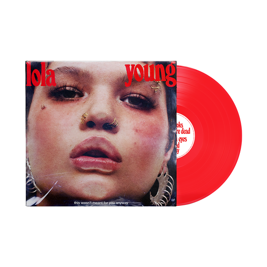 Cover for Lola Young · This Wasn't Meant for You Anyway (LP) [Transparent Red Vinyl edition] (2025)