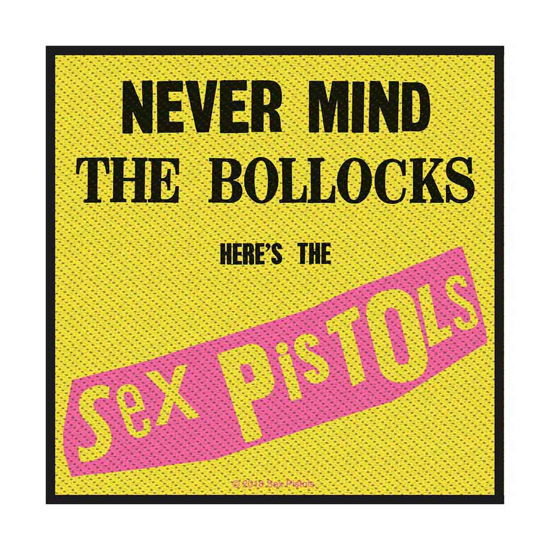 The Sex Pistols Standard Woven Patch: Nevermind the Bollocks (Retail Pack) - Sex Pistols - The - Produtos - PHD - 5055339788995 - 19 de agosto de 2019