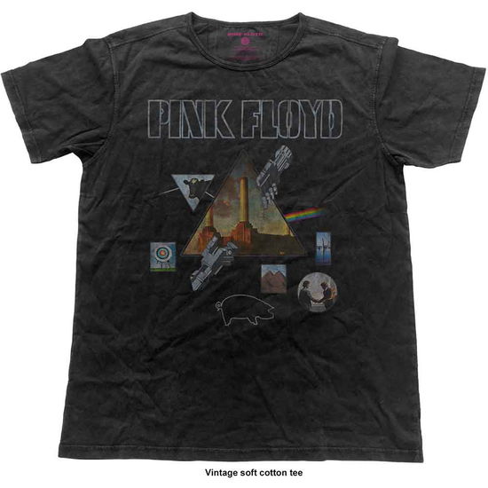 Pink Floyd Unisex Vintage T-Shirt: Montage - Pink Floyd - Merchandise - Perryscope - 5055979993995 - 