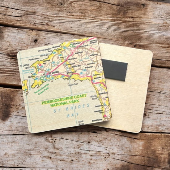 Cover for OS Map Wooden Square Magnet - Pembrokeshire Coast National Park (MERCH) (2025)