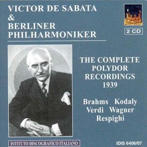 Cover for Brahms J / Berlin Philharmonic Orch / De Sabata · Symphony 4 (CD) (2009)