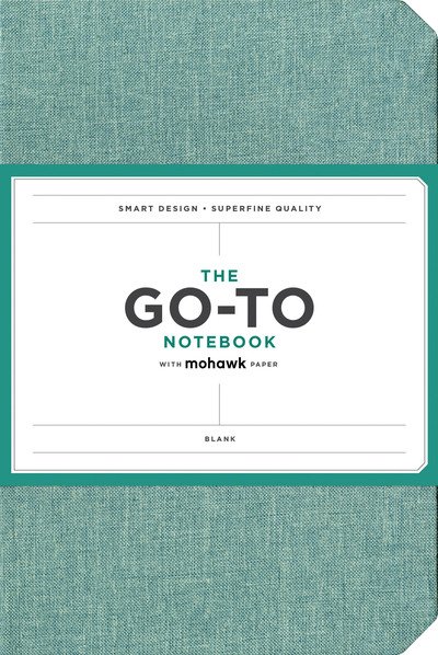 Go-To Notebook with Mohawk Paper, Sage Blue Blank - Go-To - Chronicle Books - Books - Chronicle Books - 9781452179995 - February 5, 2019