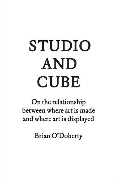 Cover for Brian O'Doherty · Studio and Cube (Paperback Book) (2012)