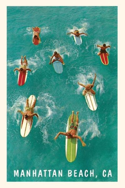 Cover for Found Image Press · The Vintage Journal Surfers Paddling, Manhattan Beach (Paperback Book) (2022)