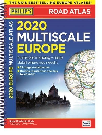 Cover for Philip's Maps · 2020 Philip's Multiscale Europe: (A4 Spiral binding) - Philips Road Atlas (Spiralbuch) (2019)