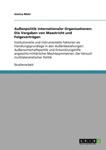 Cover for Mohr · Außenpolitik internationaler Organ (Bog)